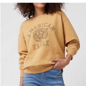 American Eagle Outfitters Tan Sweatshirt